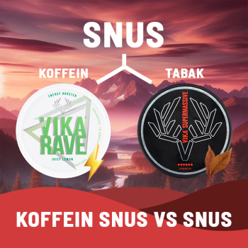 Koffein Snus vs. Snus