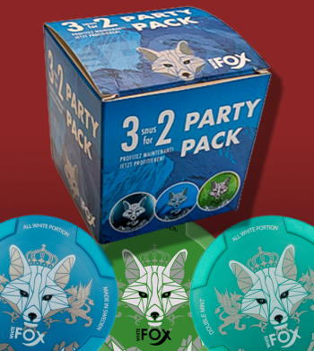 White Fox Snus Party Mix - der Samstag Abend ist gerettet!