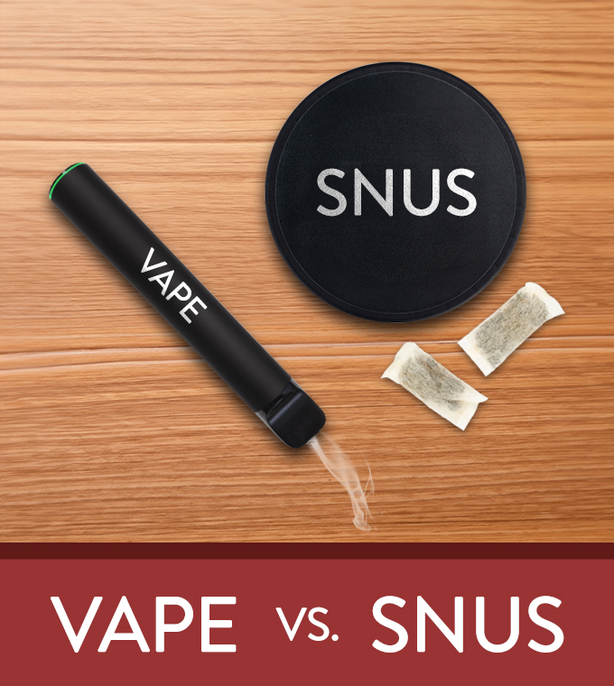 Snus vs. Vaping - Was sind die Vor- und Nachteile?