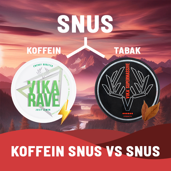 Koffein Snus vs. Snus