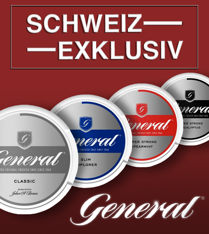 Sonder-Edition: 4 neue General exklusiv nur für die Schweiz!
