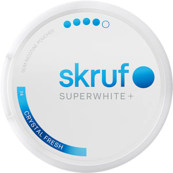 Skruf Superwhite+ No. 74 Crystal Fresh Xtra Strong