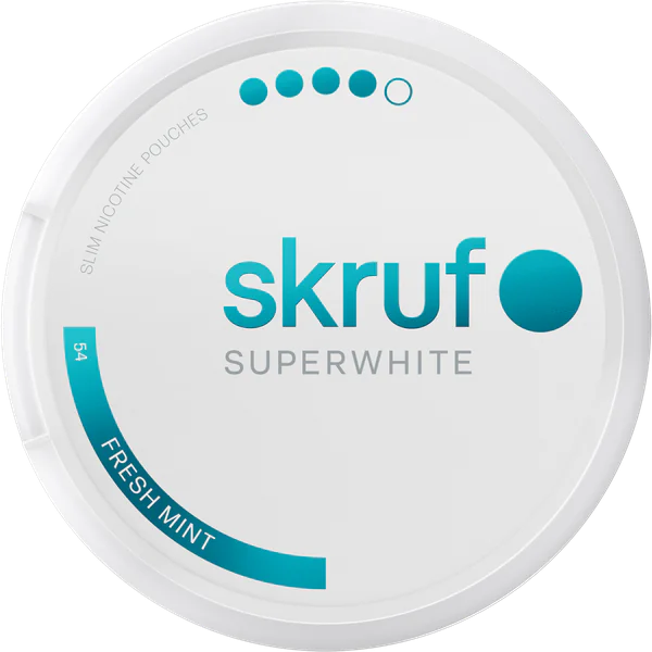 Skruf Superwhite No. 54 Fresh Mint Xtra Strong Slim