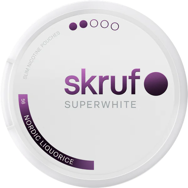 Skruf Superwhite No. 56 Nordic Liquorice Medium Slim