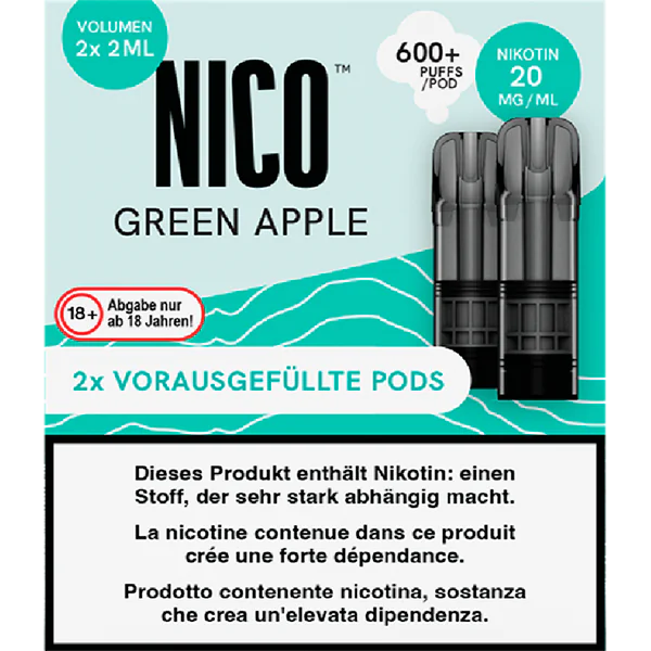 NICO Green Apple Pods 2 x 20 mg