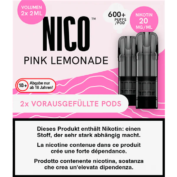 NICO Pink Lemonade Pods 2 x 20 mg