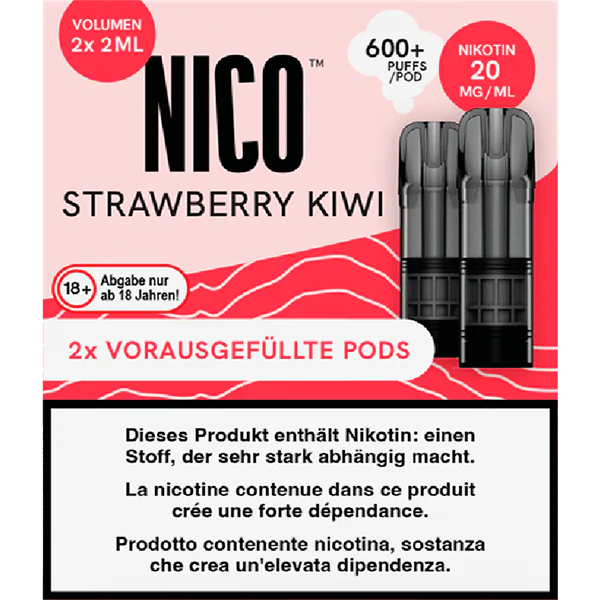 NICO Strawberry Kiwi Pods 2 x 20 mg