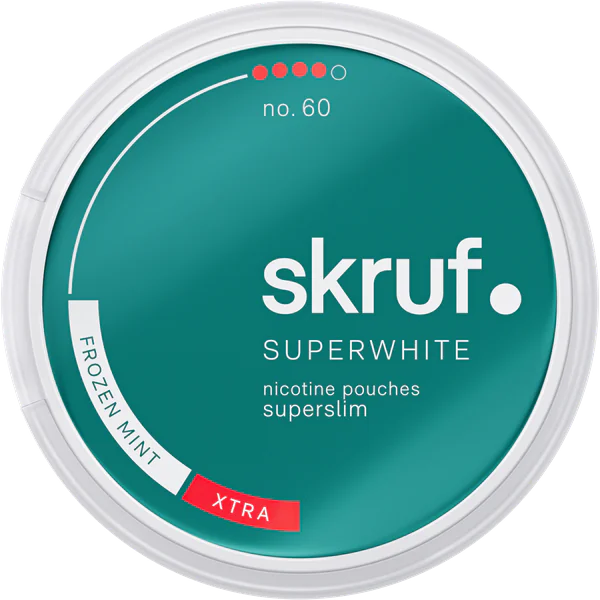 Skruf Superwhite No. 60 Frozen Mint Xtra Strong Superslim