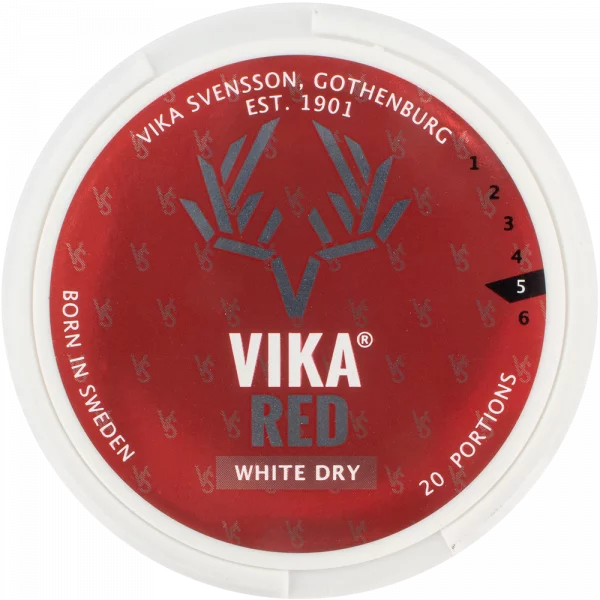 Vika Red Slim White Dry