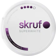 Skruf Superwhite No. 58 Nordic Liquorice Xtra Strong Slim